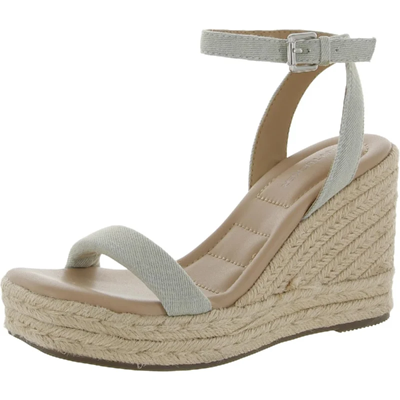 Stylish Walking Shoes Adam Tucker Womens Whitley 12 Denim Woven Espadrilles