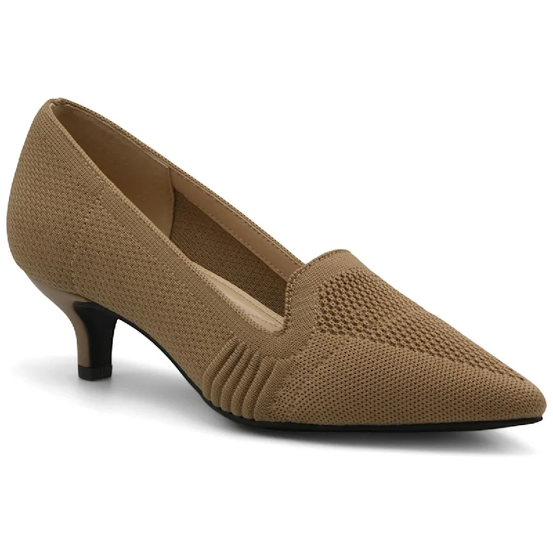 Seize Bargains Adrienne Vittadini Womens Skippy Pointed Toe Slip-On Loafer Heels