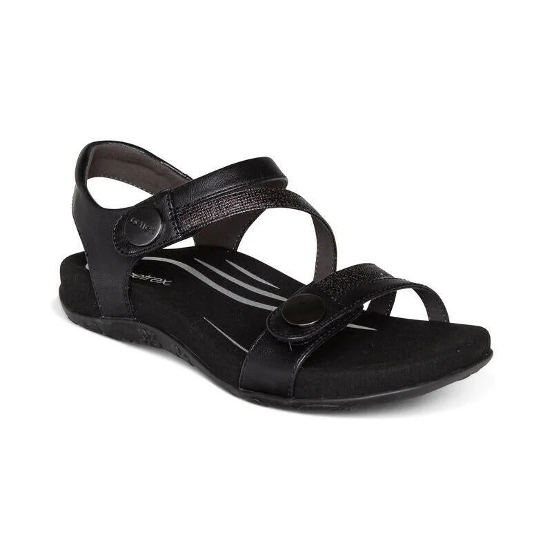 Comfortable Flats Aetrex Jess - Black