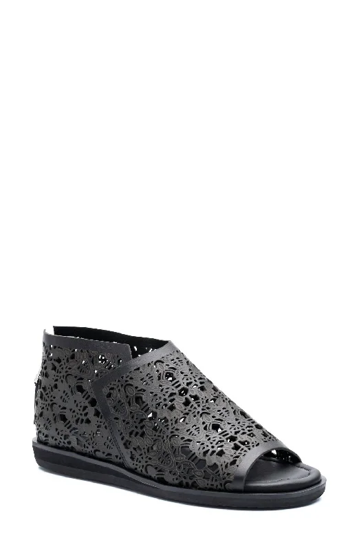 Absurdly Cheap Sale Alexie Leather Sandal In Black Laser