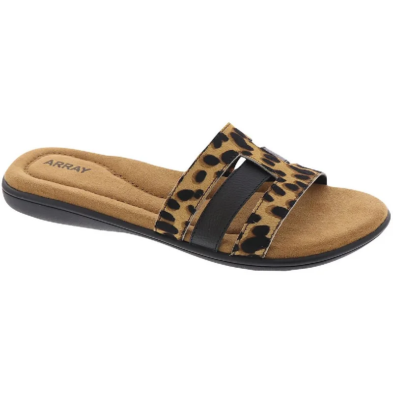 Women's Adventure-Ready Shoes Array Womens Sarasota  Leather Slip On Slide Sandals