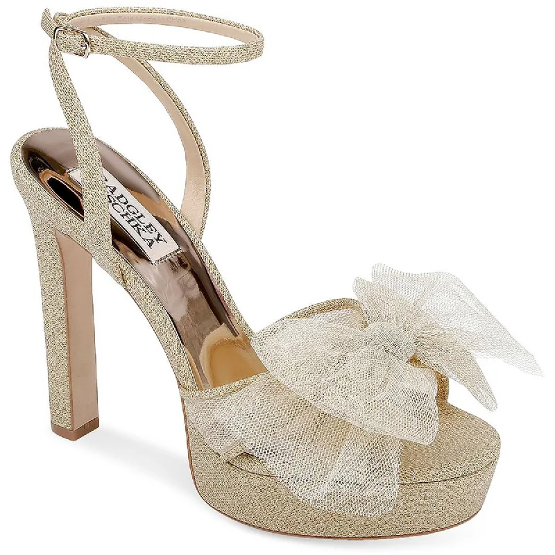 Additional Time-Limited Offers Badgley Mischka Womens Sophie  Knot-Front Dressy Heels