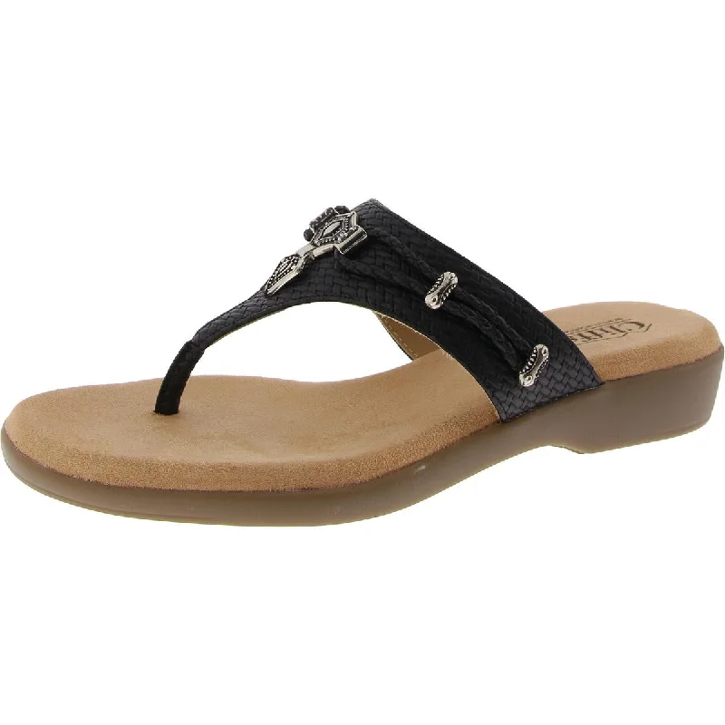 Style Breakthroughs Bailee Womens Slip On Embellished Thong Sandals