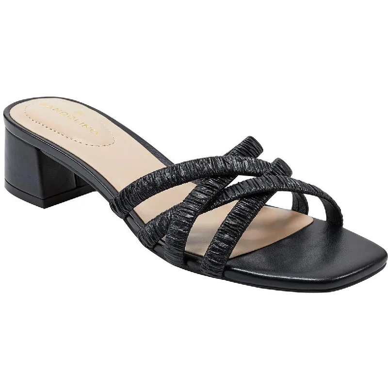Fashion Deal Bandolino Womens RunRun 3 Faux Leather Criss-Cross Slide Sandals