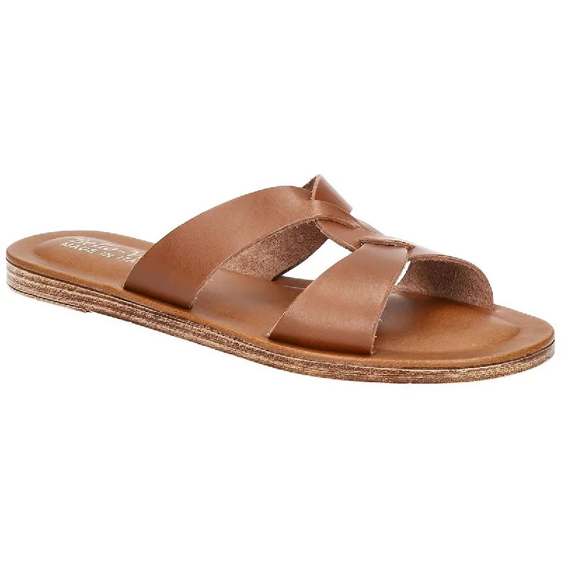 Romantic Chic Deals Bella Vita Womens Dov-Italy Leather Slip On Slide Sandals