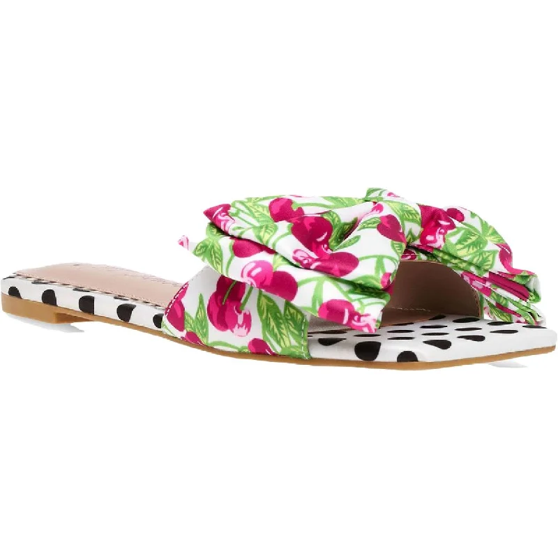 Fashion Sale Betsey Johnson Womens Daisy Comfort Insole Slip On Slides