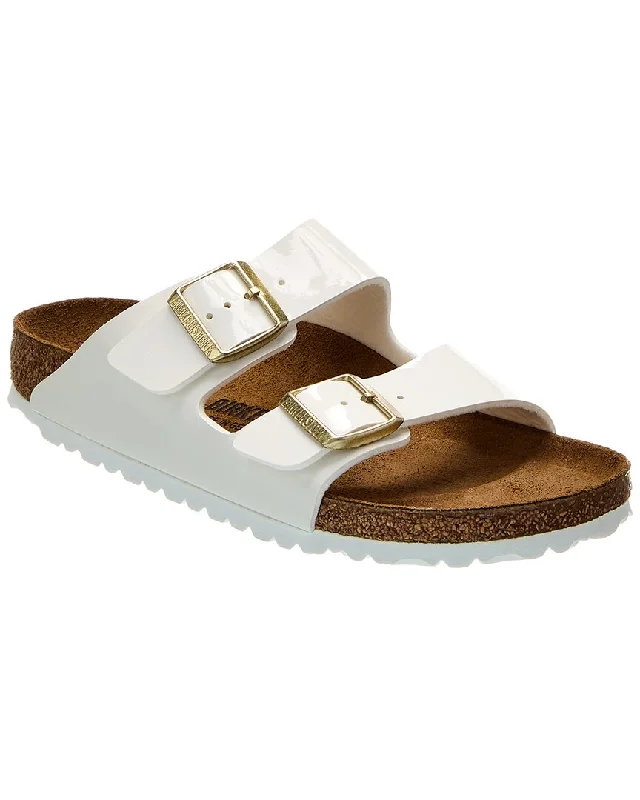 Flexible Sole Shoes Sale Birkenstock Arizona BS Narrow Patent Birko-Flor Sandal
