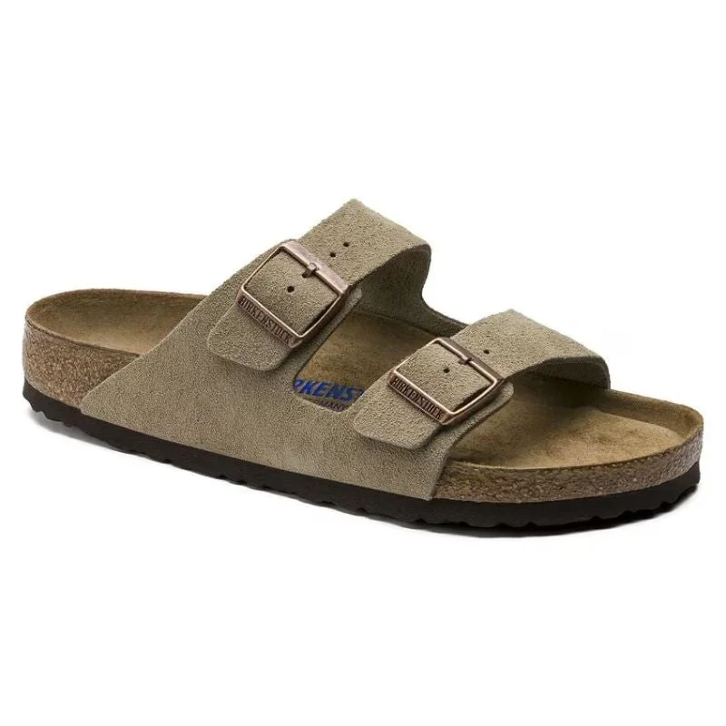 Catch Every Fashion Trend Birkenstock Arizona Soft Footbed Unisex Sandals - Taupe Suede