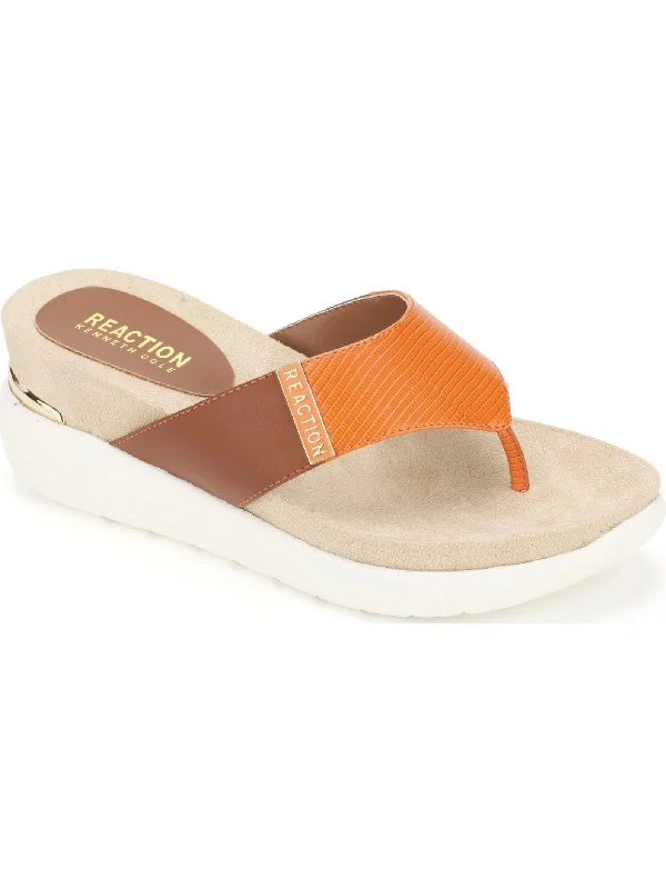 Casual Yet Chic Sales Blaire Womens Logo Slides Thong Sandals