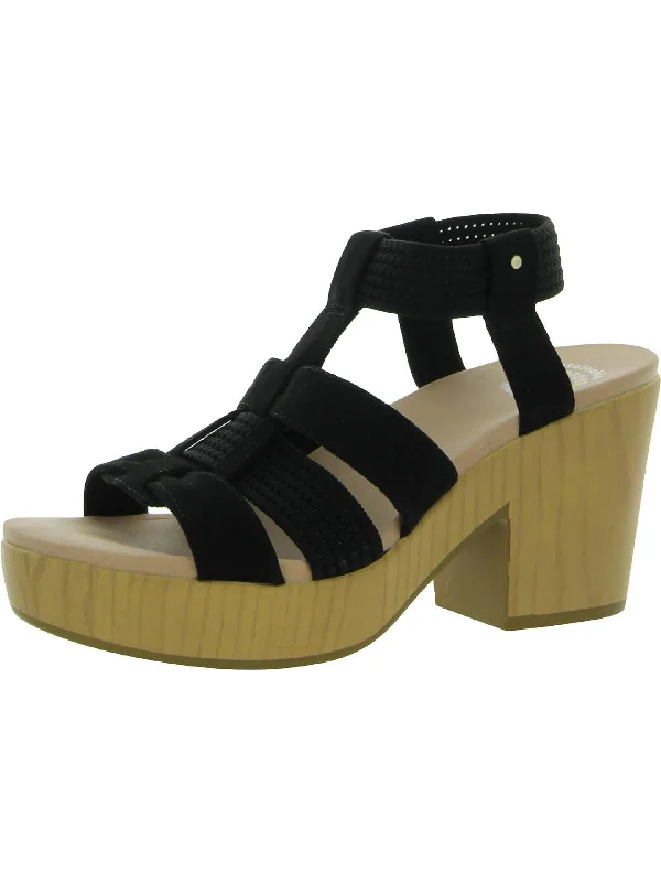 Stylish All-Day Wear Shoes Blossom Womens Strappy Ankle Strap Platform Sandals