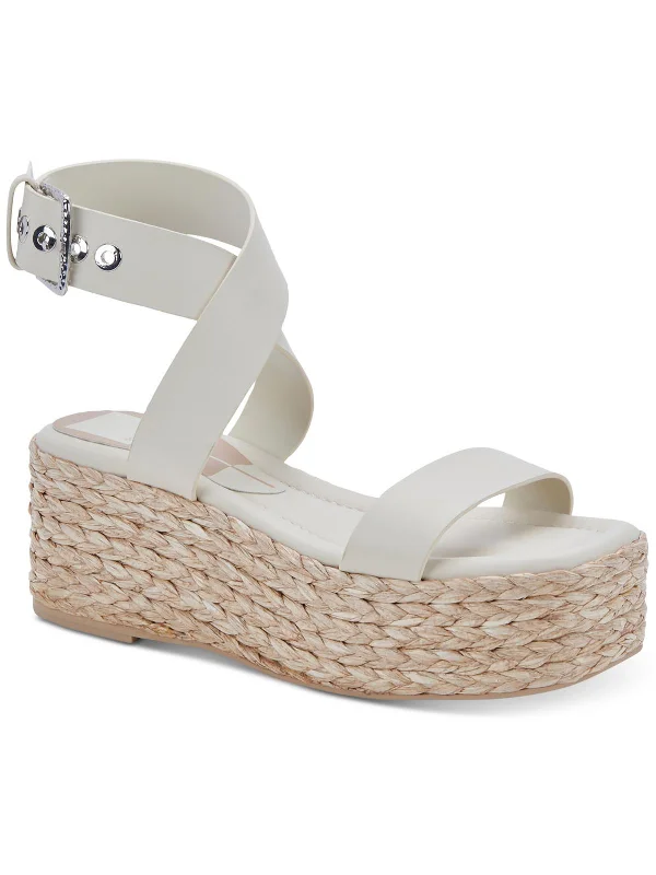 Bold Fashion Sales Cannes Womens Adjustable Leather Espadrilles