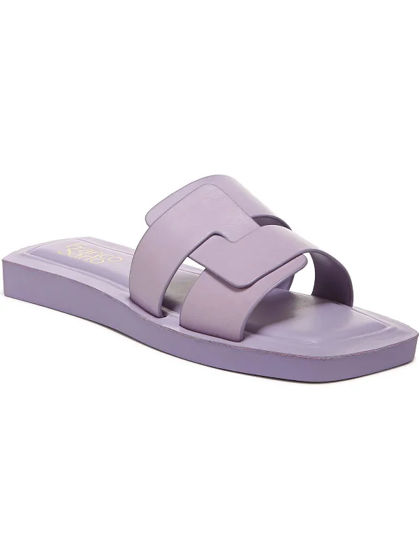 Premium Style Offers Capri Womens Leather Slip On Slide Sandals