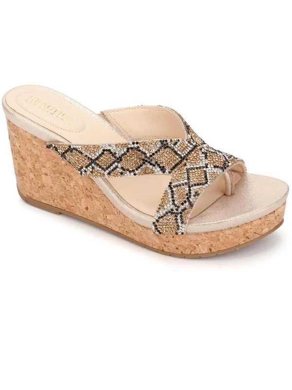Designer Casual Shoes Card Glam 2 Womens Embellished Slip-on Heels