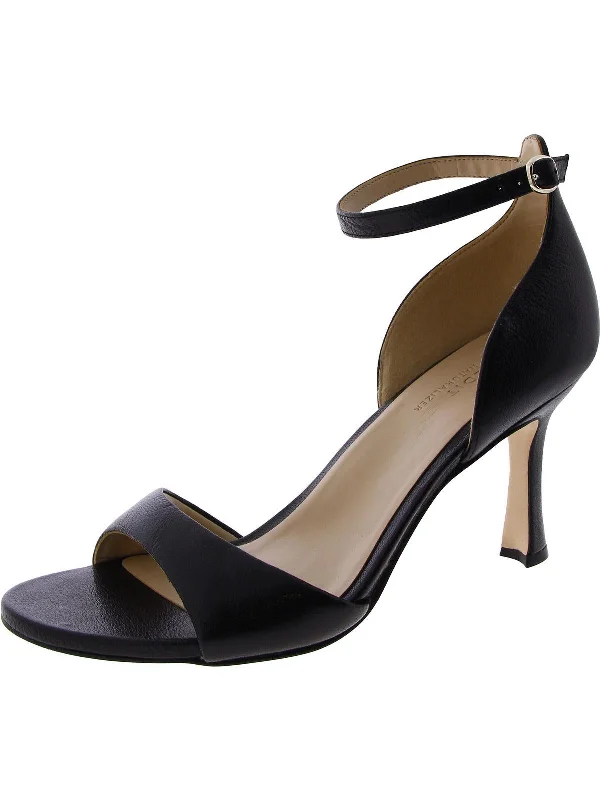 Women's Foot-Friendly Shoes Celeste Womens Leather Ankle Strap Heels