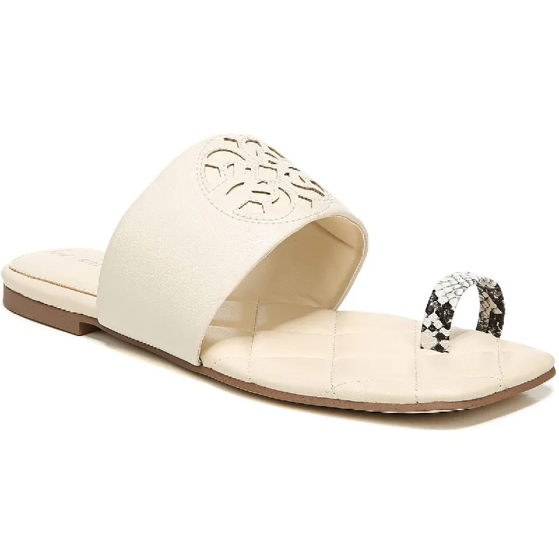 Top Deals Circus by Sam Edelman Womens Astrid Laser Cut Slides Flat Sandals