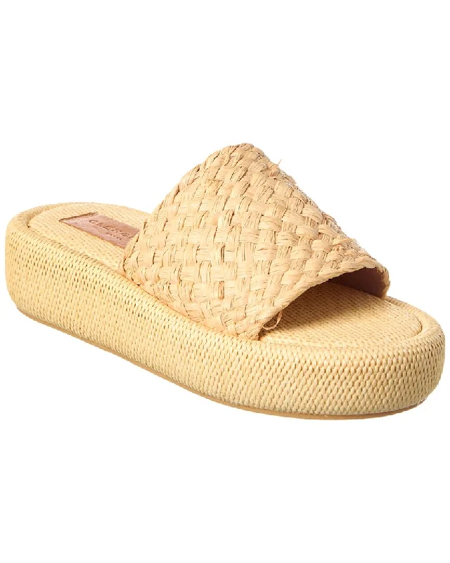 Non-Slip Shoes Sale Clergerie Ajoe Raffia Platform Sandal