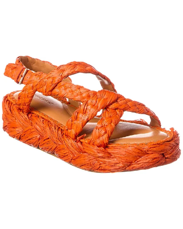 Save Big Clergerie Antona Raffia Platform Sandal