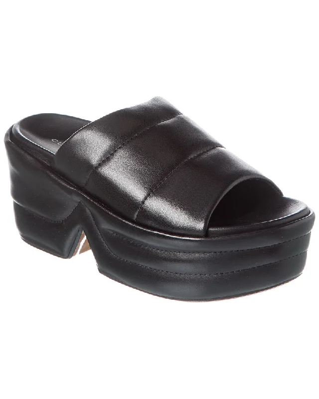 Trendy Looks On Sale Clergerie Ery Leather Platform Sandal