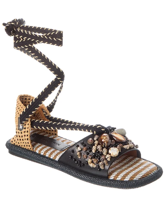Trend Leading Collection Clergerie Eugenie Leather Sandal