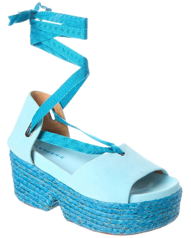 Casual Slip-Ons Promotion Clergerie Evycv Suede Wedge Sandal