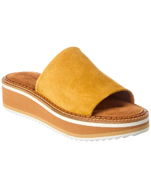 Dive Into Trendy Styles Clergerie Fastie Suede Platform Sandal