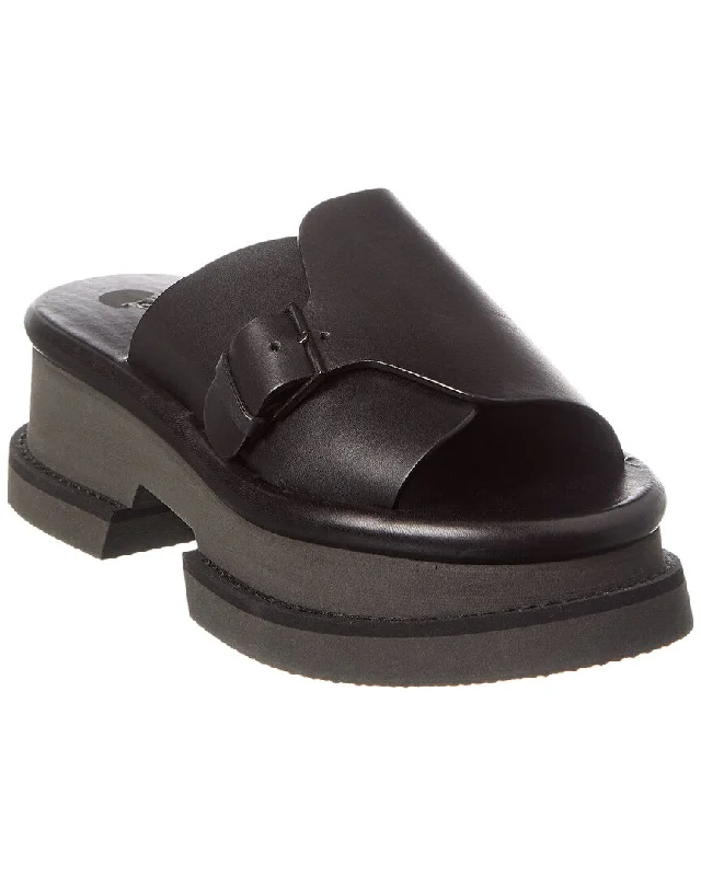Soft Sole Casual Shoes Clergerie Fia Leather Platform Sandal
