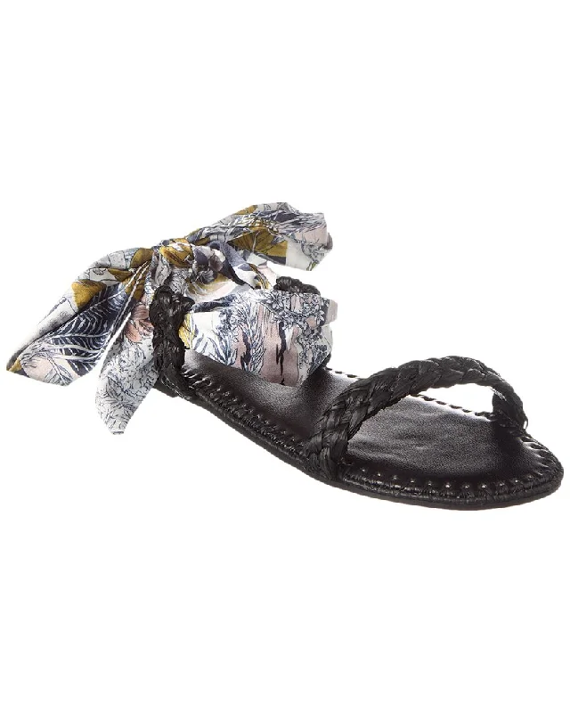 High-End Casual Shoes Clergerie Isadora Raffia Sandal