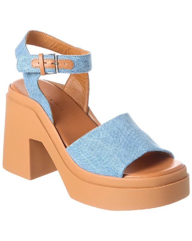 Unbeatable Prices Clergerie Nelio Denim Platform Sandal