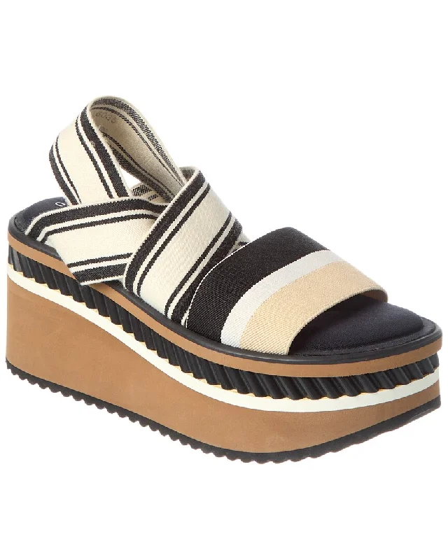 Sophisticated Style Offers Clergerie Olast Leather Platform Sandal