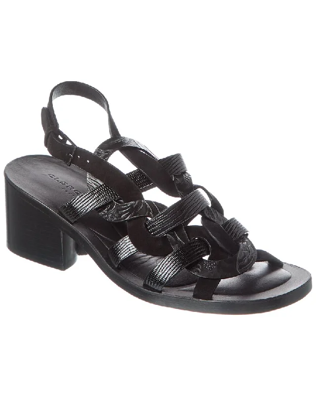 Season Sale Clergerie Vick Embossed Leather Sandal