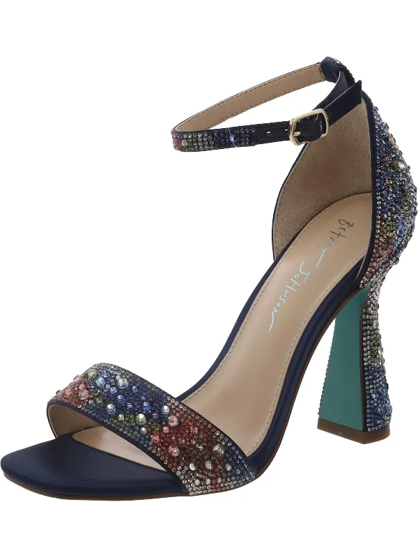 End Of Season Sale Dani Womens Satin Embellished Heels