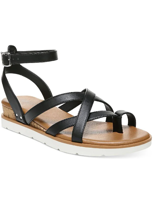 Enjoy Discount Darla Womens Padded Insole Thong Wedge Sandals