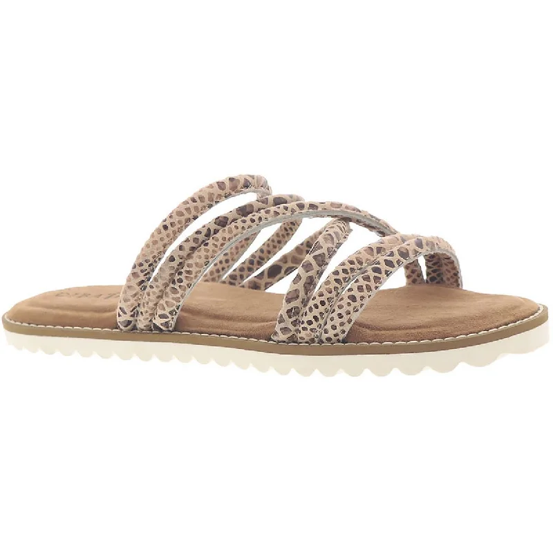 High-Quality Women's Shoes Diba True Womens Cedar Cove Leather Strappy Slide Sandals