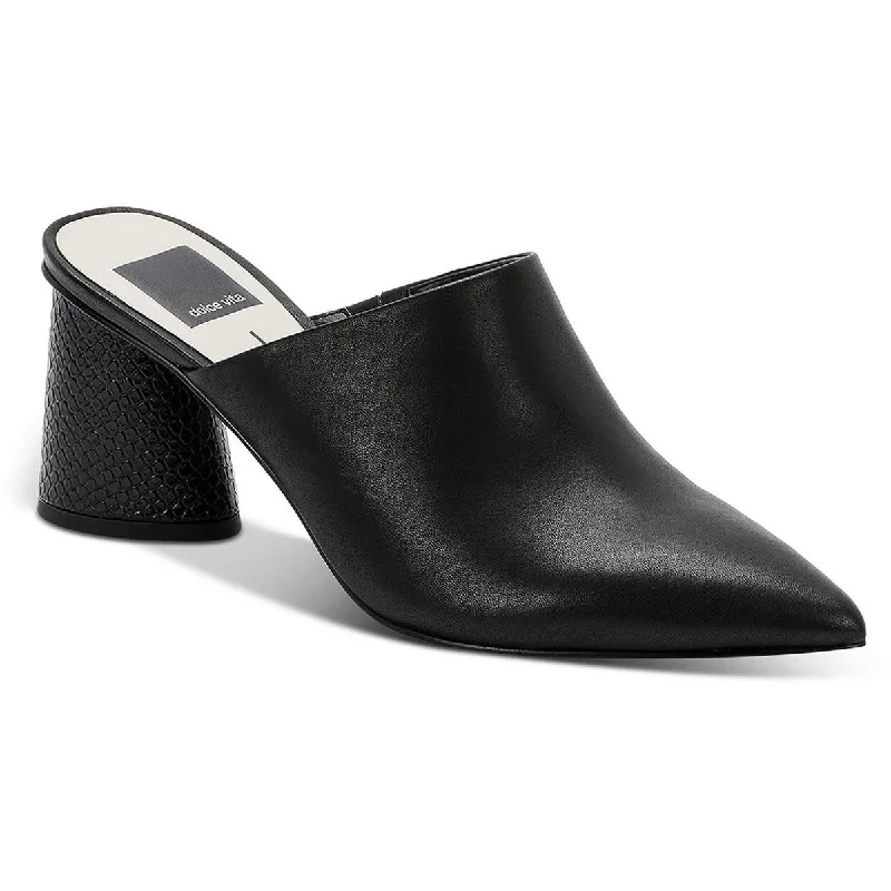 Bold Style Discounts Dolce Vita Womens AYDIN Leather Slip On Mules