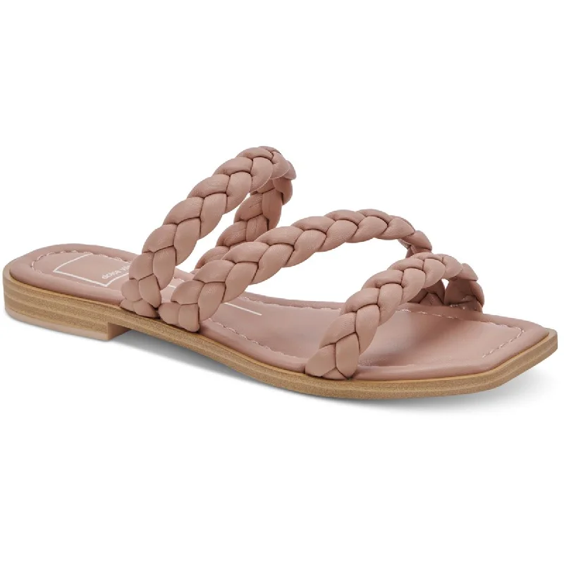 Hot Sale Dolce Vita Womens Iman Braided Slip On Slide Sandals