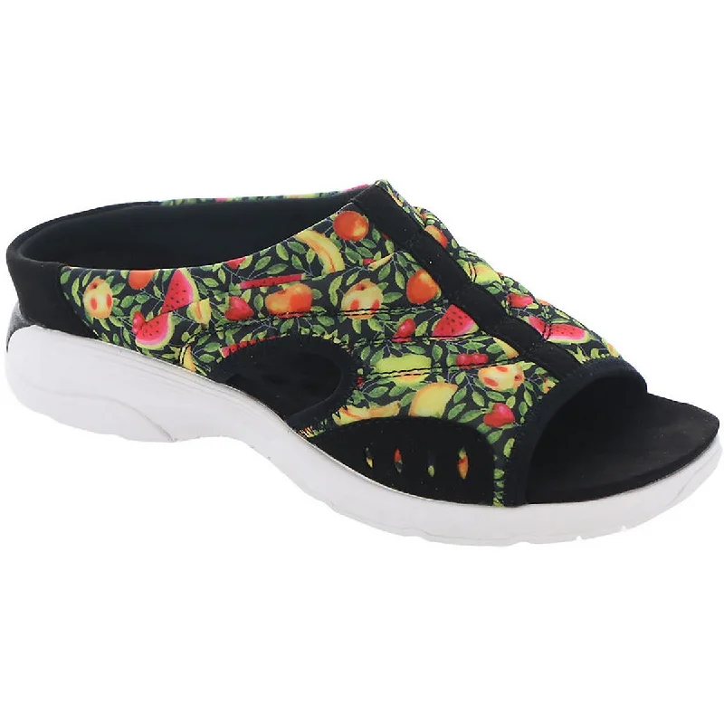 Smart Casual Deals Easy Spirit Womens Traciee Cut Out Floral Print Slide Sandals