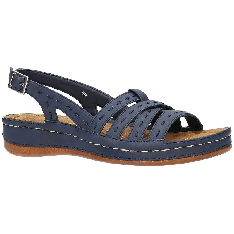 Adventure-Ready Footwear Sale Easy Street Womens Kehlani  Flat Strappy Slingback Sandals