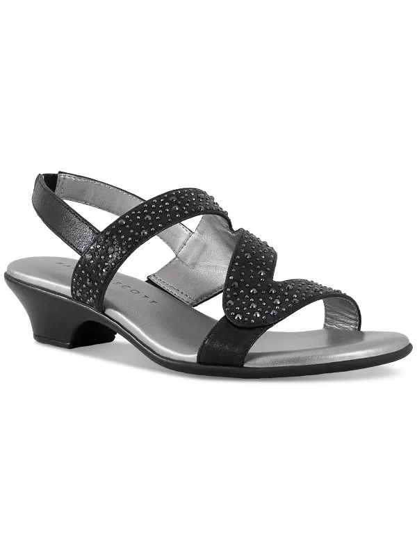 Limited Time Deal Elinna Womens Faux Leather Dressy Strappy Sandals
