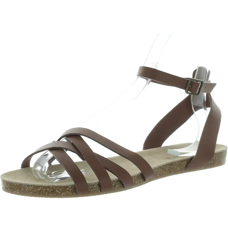 Flash Sales Today FatFace Womens Beth Leather Footbed Slide Sandals