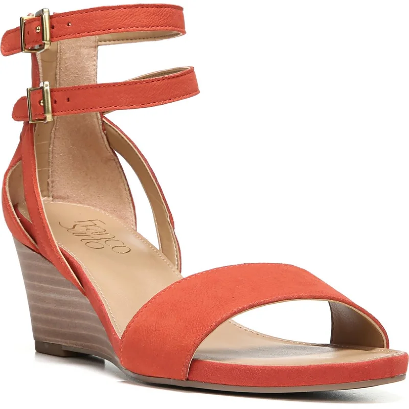 Fresh Fashion Discounts Franco Sarto Womens Danissa  Ankle Strap Open Toe Wedge Heels