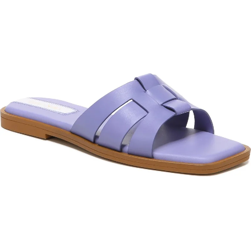 High-Quality Casual Shoes Franco Sarto Womens Mazy Leather Strappy Slide Sandals