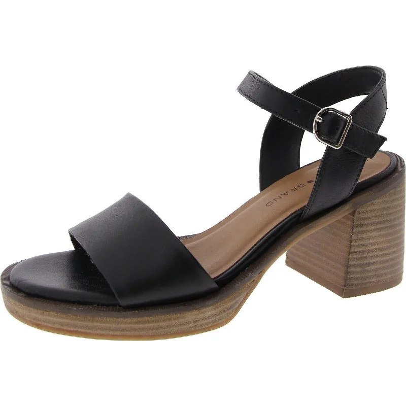 Trend Leading Collection Garna Womens Leather Open Toe Ankle Strap