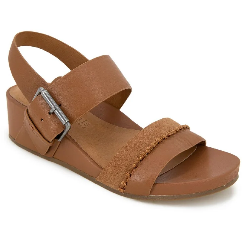 Fashion Sale Gentle Souls by Kenneth Cole Womens Giulia Leather Slip On Wedge Sandals