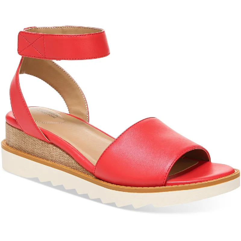 Women's Adventure-Ready Shoes Giani Bernini Womens Constancia Faux Leather Peep-Toe Wedge Sandals