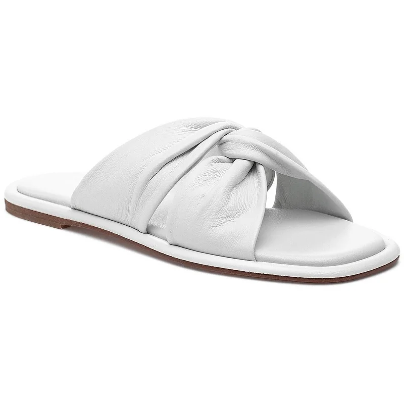 Crazy Discounts, Hurry Up J/Slides Womens Yaya  Leather Slip On Slide Sandals
