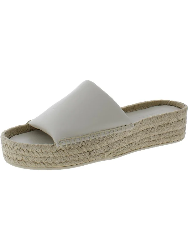 Statement Casual Shoes Jesse Womens Leather Slip On Slide Sandals