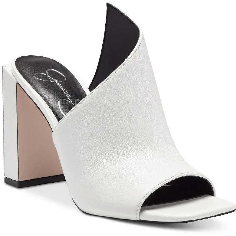 Casual Yet Chic Sales Jessica Simpson Womens Messia Leather Peep-Toe Heel Sandals