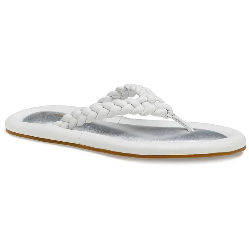 Budget-Friendly Fashion Johnston & Murphy Womens Zoey Leather Braided Slide Sandals