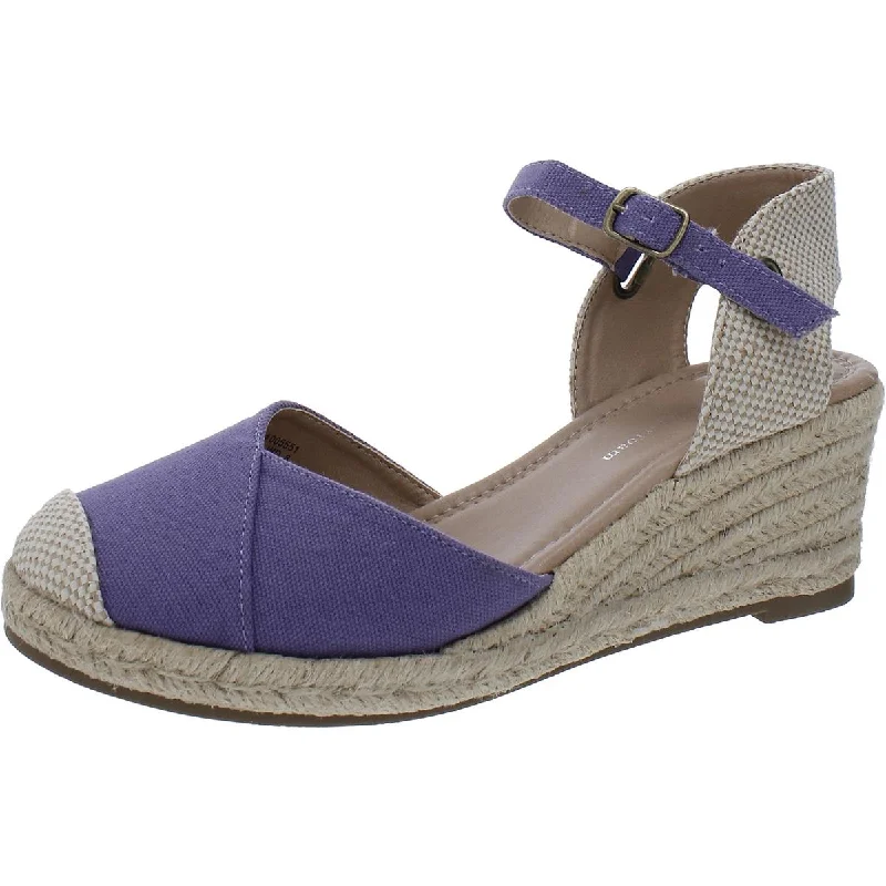 Travel-Friendly Footwear Promotion Journee Collection Womens Canvas Ankle Strap Espadrilles Travel-Friendly Footwear Promotion Journee Collection Womens Canvas Ankle Strap Espadrilles