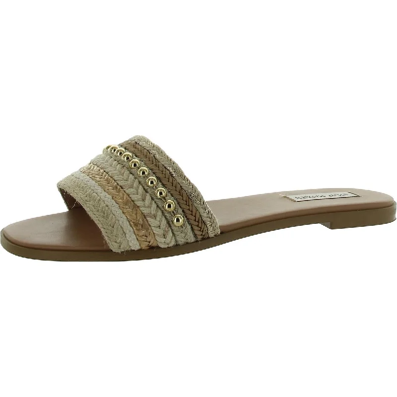 Modern Running-Style Shoes Kassi Womens Metallic Espadrille Slide Sandals